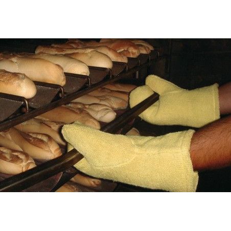 Manopla de kevlar® vulrizo con forro Nomex, largo de 40 cm.