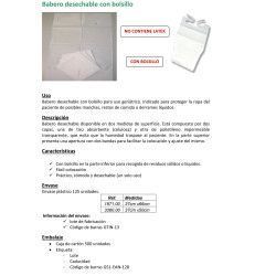 Baberos desechables con bolsillo