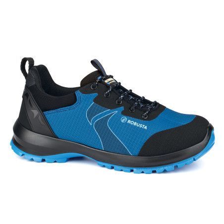 Zapato seguridad NEXT AIR S201 sin metal, textil azul de alta tenacidad, suela antideslizante SRC y protección S3 CI HI