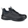 Zapato seguridad NEXT ON S101 de piel negra sin metal, suela antideslizante y protección S3 CI HI SRC. Resistente y profesional