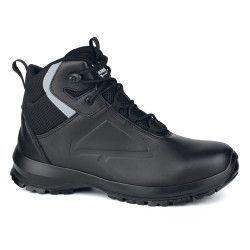 Bota de seguridad ROBUSTA NEXT ON B101, sin metal, piel negra, suela SRC y diseño ergonómico con protección S3