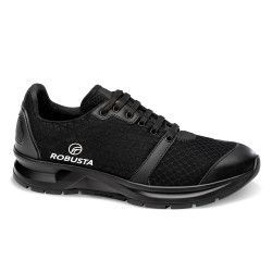 Zapato EXERGY BLACK S3 Ref. 92445 de Robusta en tejido técnico,puntera no metálica y suela de caucho nitrilo antideslizante