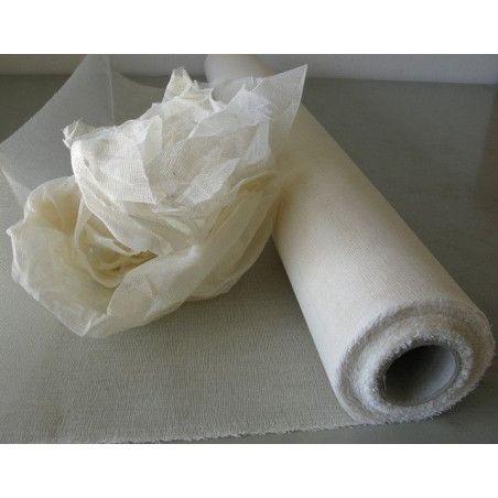 Tarlatana algodón crudo aprestada 100 cm | 1×1 m y bobinas