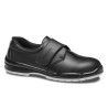Zapato de seguridad Robusta® MARIA IND NEGRO Ref. 90739 con piel flor vacuna negra y cierre de velcro