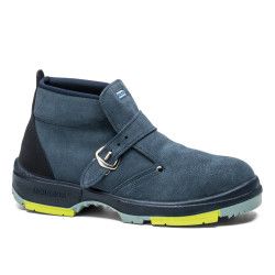 Bota de seguridad Robusta® MIRTO Ref. 92044 en serraje azul con hebilla rápida y suela antitorsión