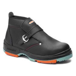 Bota de seguridad Robusta® PINO Ref. 92034 con piel vacuna negra y plantilla antiperforación de acero
