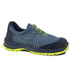 Zapato de seguridad Robusta® ACEBO CM Ref. 92054 en serraje azul con puntera y plantilla textil no metálicas