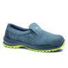 Zapato de seguridad Robusta® Ciprés Ref. 92045 en serraje azul perforado con suela Biomecánica fluorescente