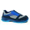 Zapato de seguridad Robusta® GRANADO Ref. 92088 en serraje azul y textil gris con suela Biomecánica antideslizante