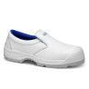 Zapato bajo de seguridad Robusta® ALISO Ref. 90112 en material textil PU blanco con suela antideslizante SRC.