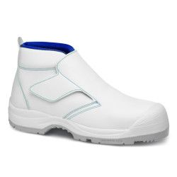 Bota de seguridad Robusta® KIRA Ref. 90106 con corte de microfibra blanca y suela bidensidad antideslizante