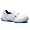 Zapato de seguridad Robusta® ADELFA Ref. 92160 con piel flor blanca perforada y suela PU bidensidad antideslizante