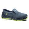Zapato de seguridad Robusta® Ciprés ESD Ref. 92047 en serraje azul, suela Biomecanic fluor y certificación Metal Free.
