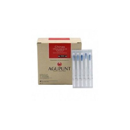 Aguja China Mango de Plata env. Papel Tubo Guia