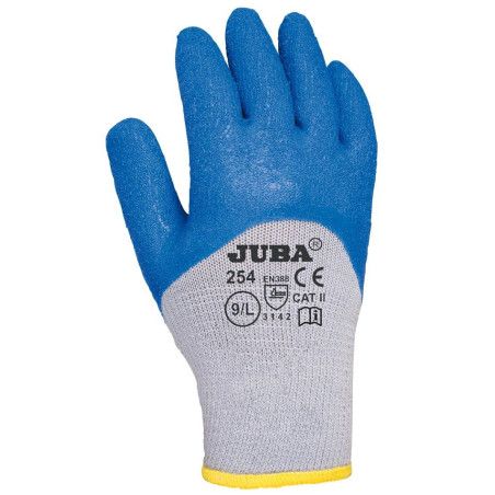 Guante de poliéster/algodón mas látex rugoso