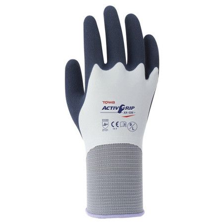 Guante de nylon sin costuras doble recubrimiento látex MicroFinish®